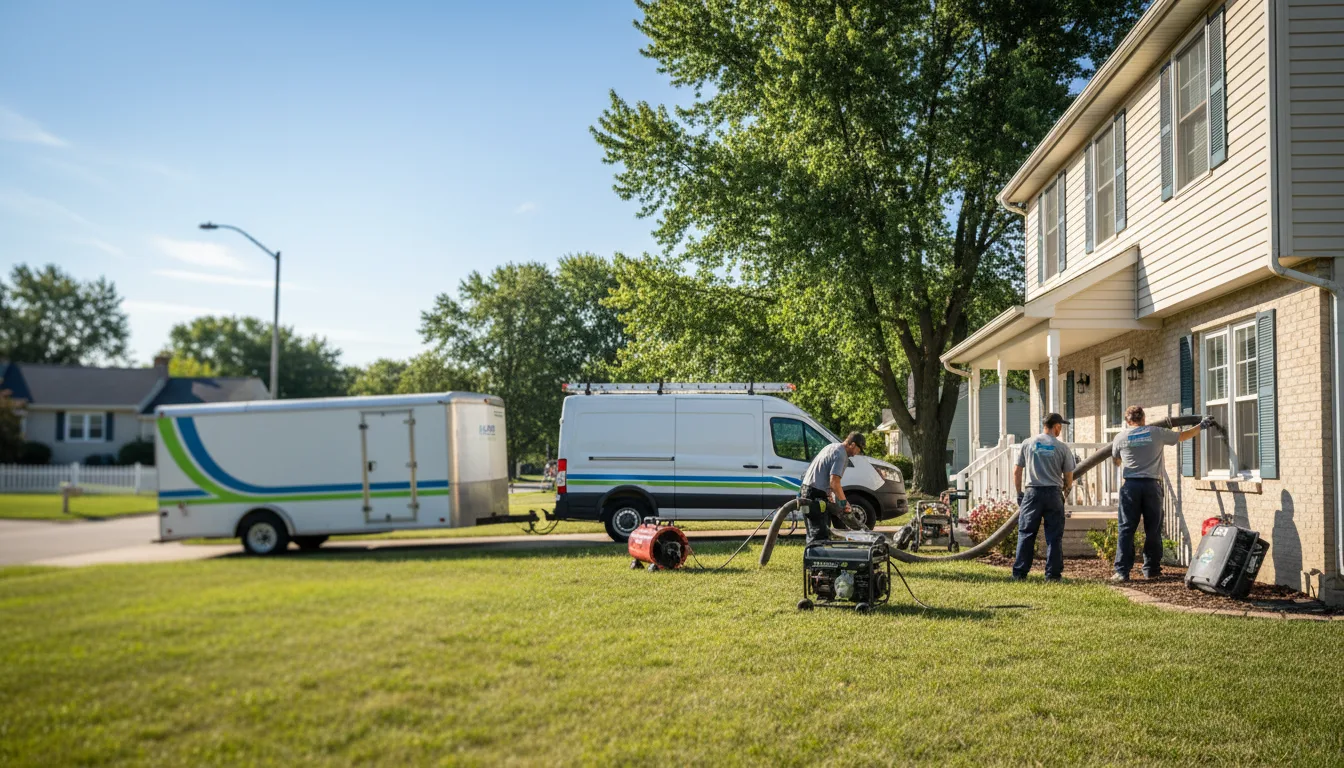 Flooded Basement Restoration And Cleanup With Repair in Berrien Springs, MI near me